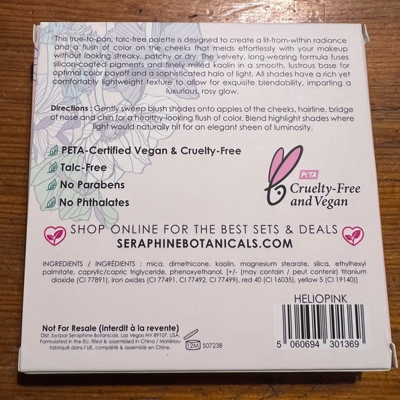 💜BNIB💜 seraphine botanicals geranium & glow palette - Picture 2 of 4